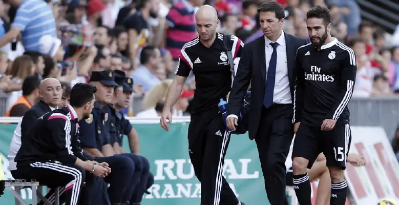 Jesús Olmo, médico de fútbol