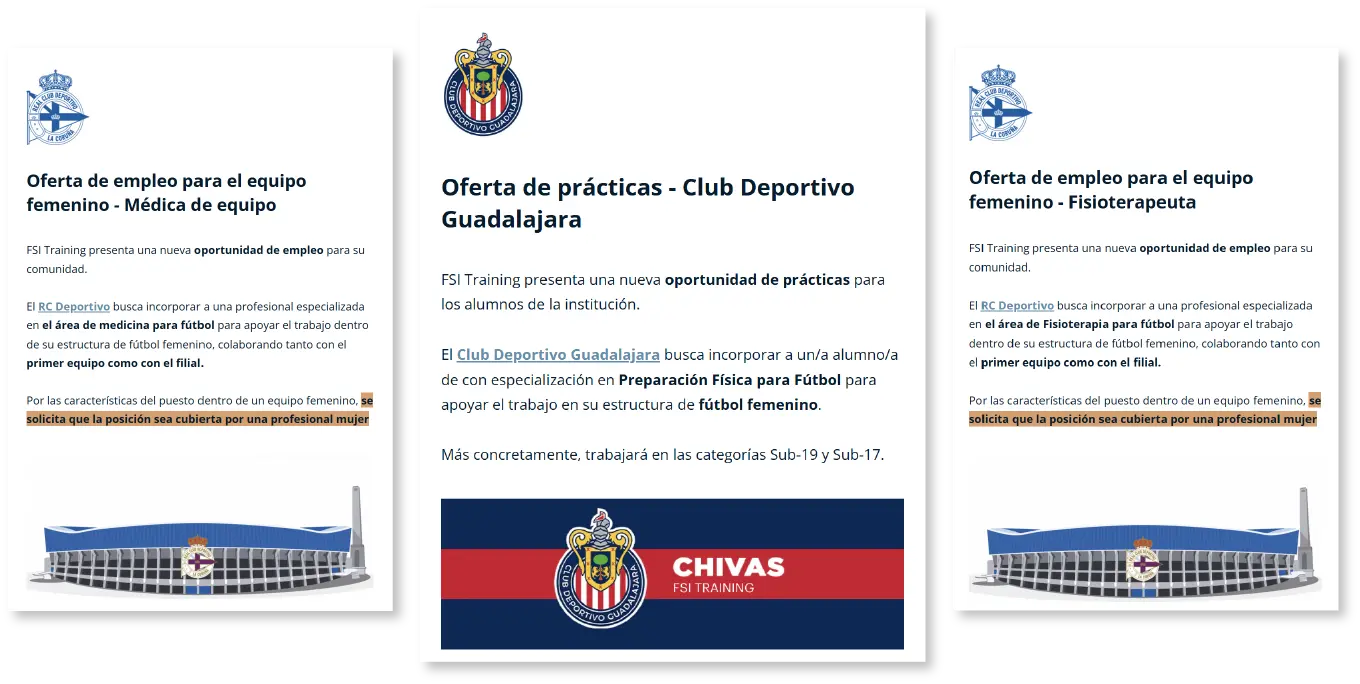 Ofertas del Deportivo de la Coruña y Chivas de Guadalajara para FSI