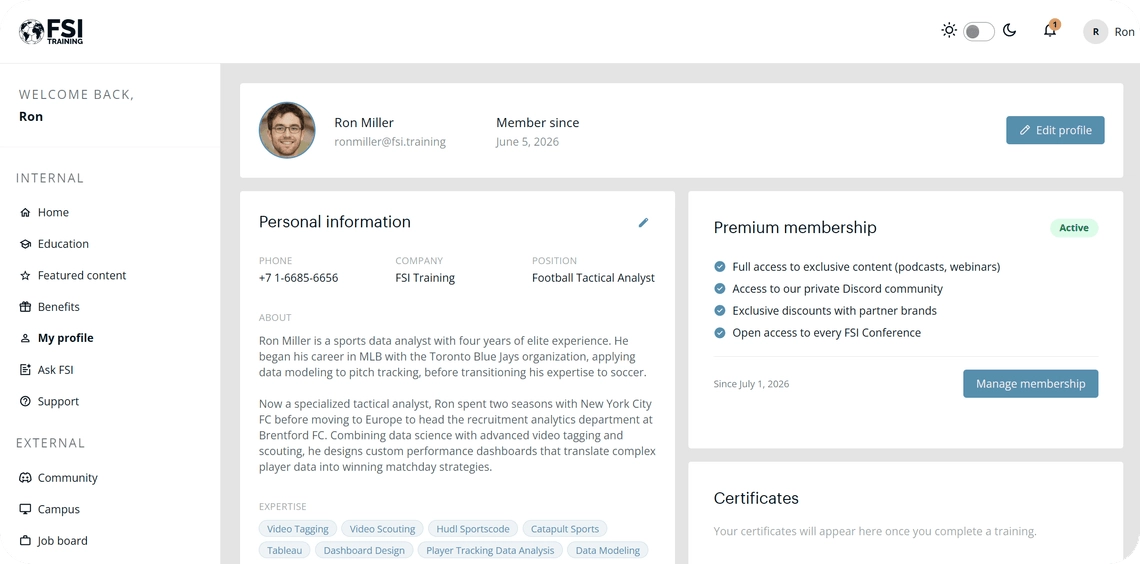 FSI Ecosystem dashboard preview